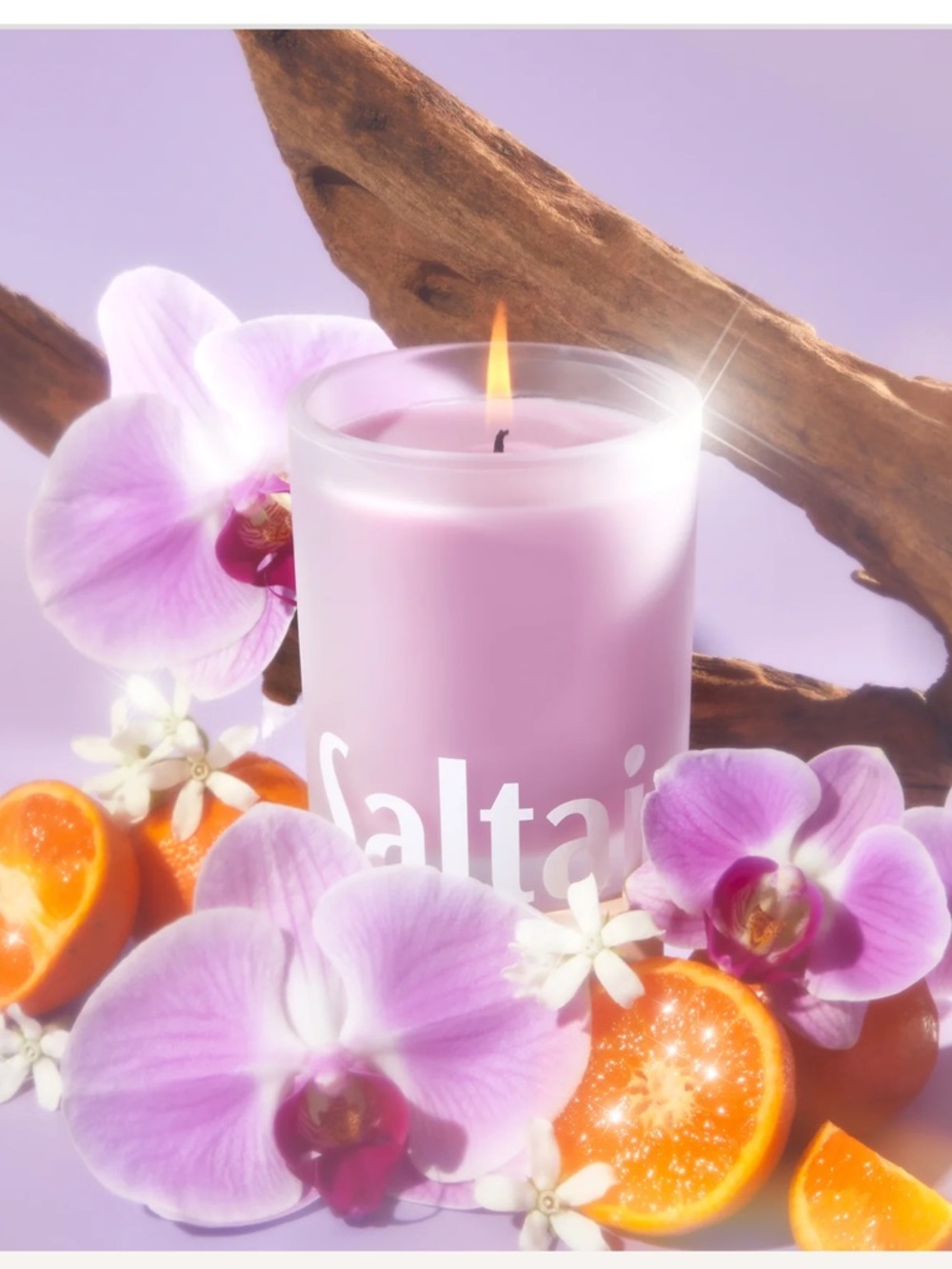 Island Orchid Scented Candle - Pink